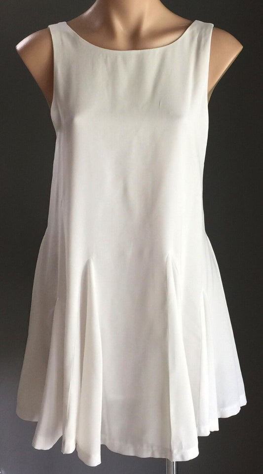 LIONESS Dress Mini White Sleeveless Flare Ladies Size 10 Party Frock