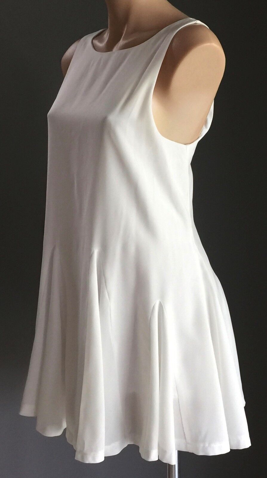 LIONESS Dress Mini White Sleeveless Flare Ladies Size 10 Party Frock