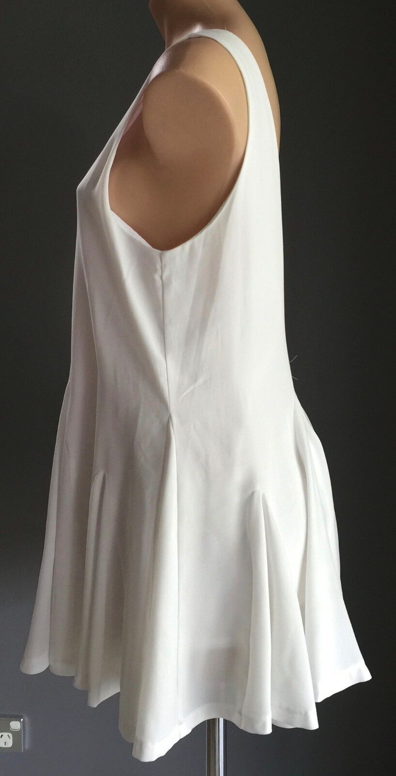 LIONESS Dress Mini White Sleeveless Flare Ladies Size 10 Party Frock