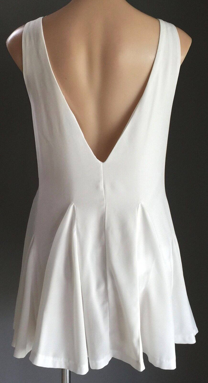 LIONESS Dress Mini White Sleeveless Flare Ladies Size 10 Party Frock
