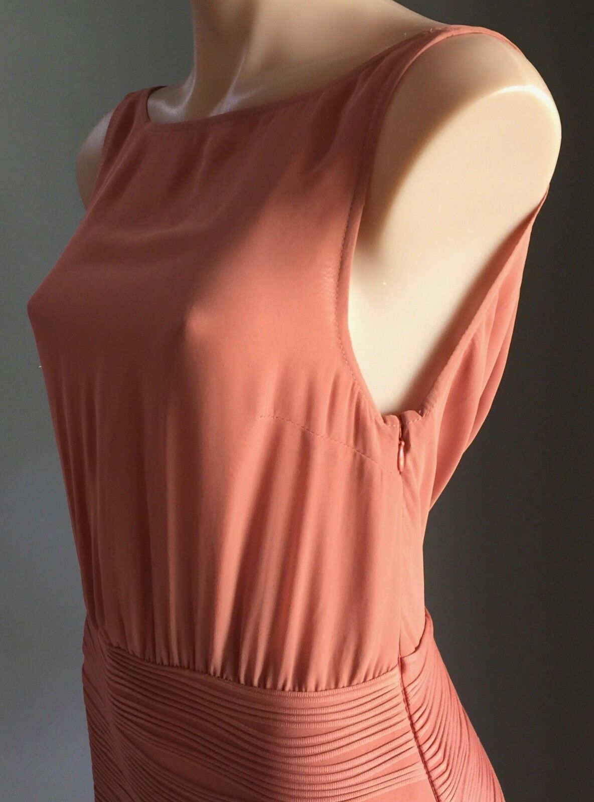 BEC & BRIDGE Mini Dress Dusty Rose Cowl Back Stretch Australia Size 8 10 NEW