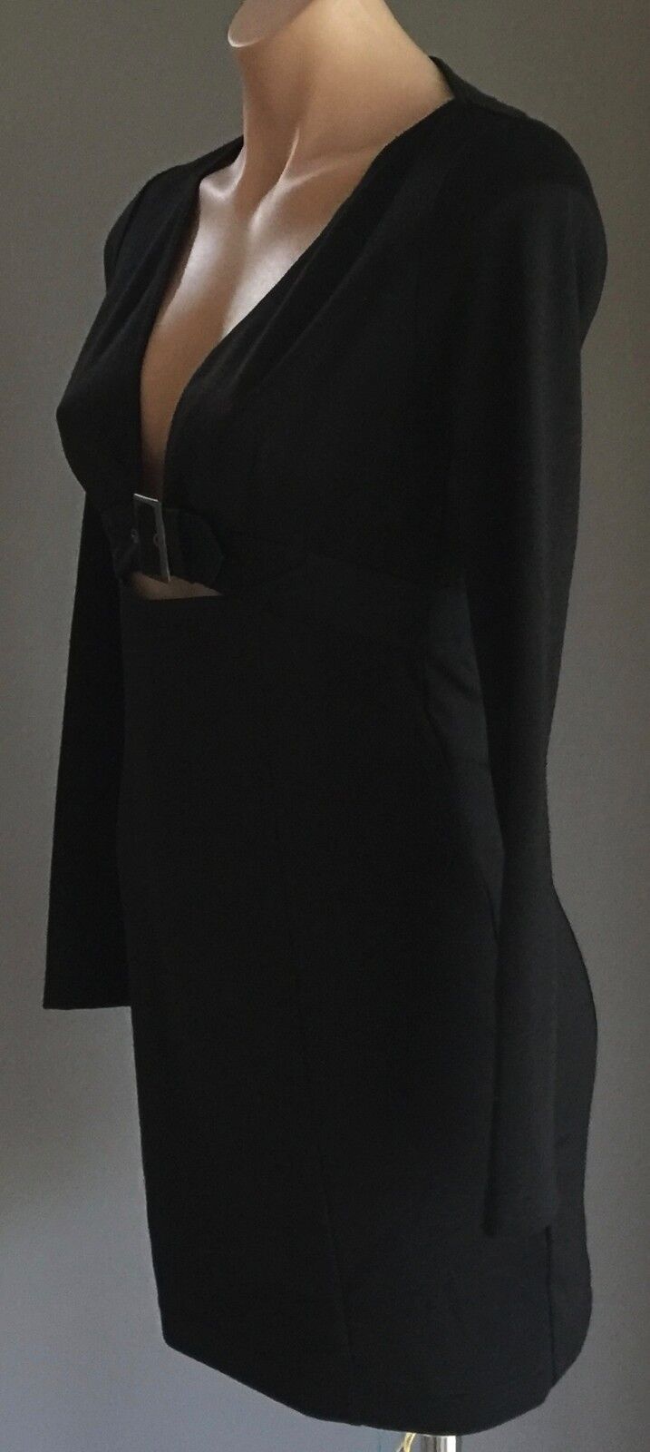 LBD FINDERS KEEPERS "The Key Elements" Stretch Mini Dress Long Sleeve Size M 10