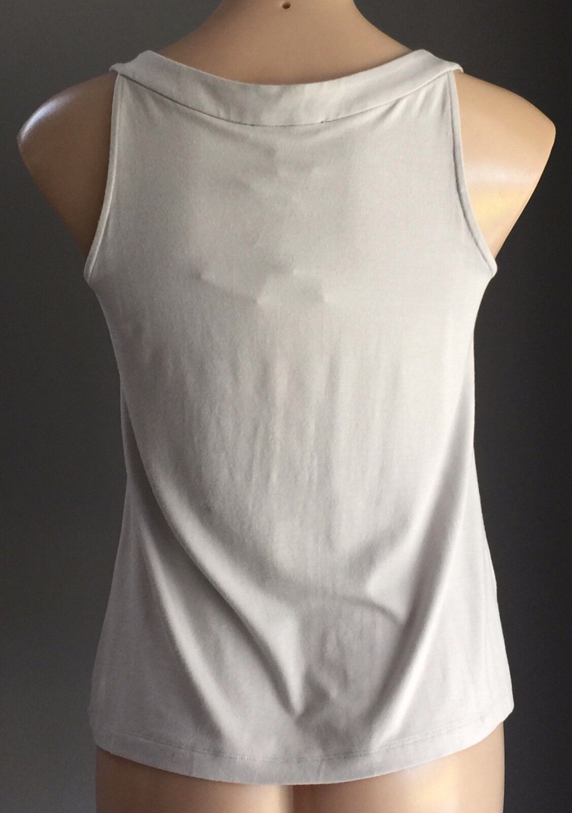 SABA "Evie" Silver Dove Grey Sleeveless Tank Top Ladies Size 8 10 NEW