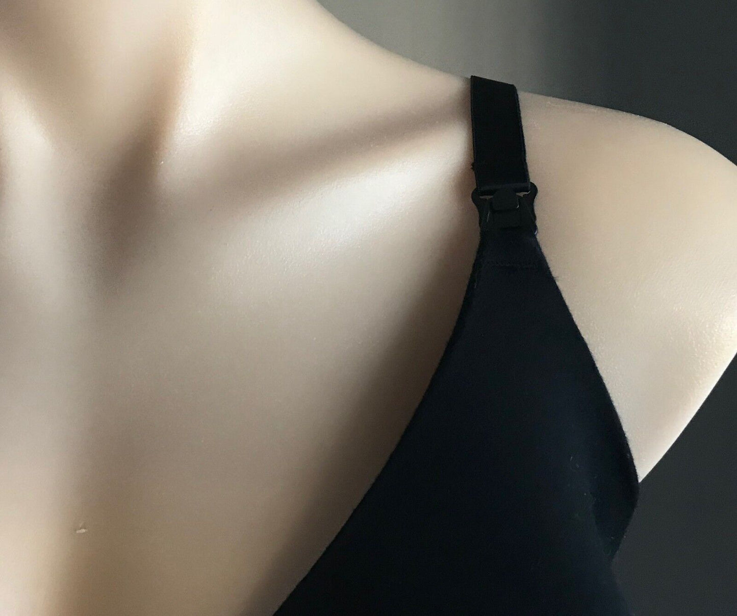 K-MART Maternity BRA 16DD Feeding Wire Free Smooth Cup Bra Black Top Clips NEW