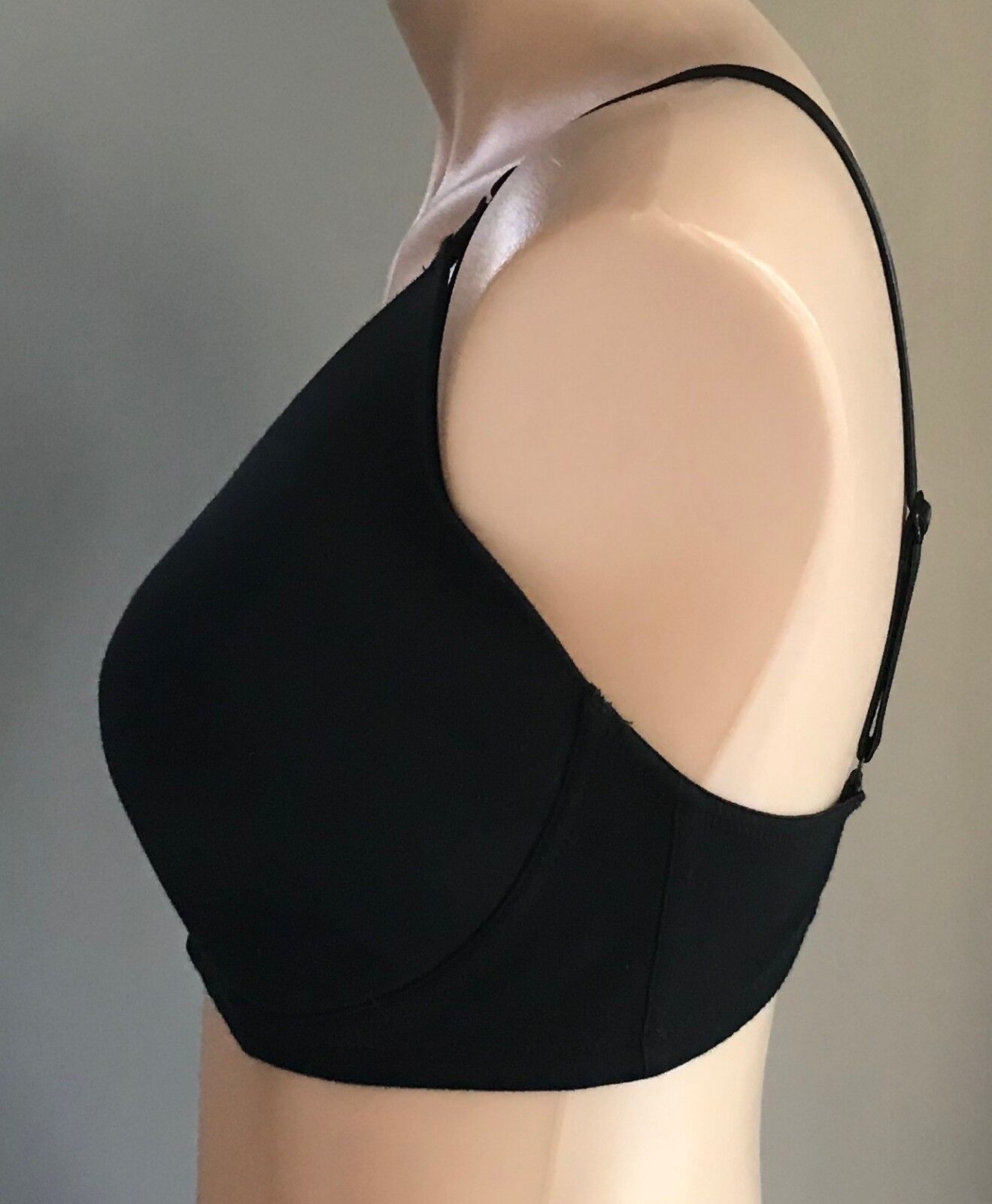 K-MART Maternity BRA 16DD Feeding Wire Free Smooth Cup Bra Black Top Clips NEW