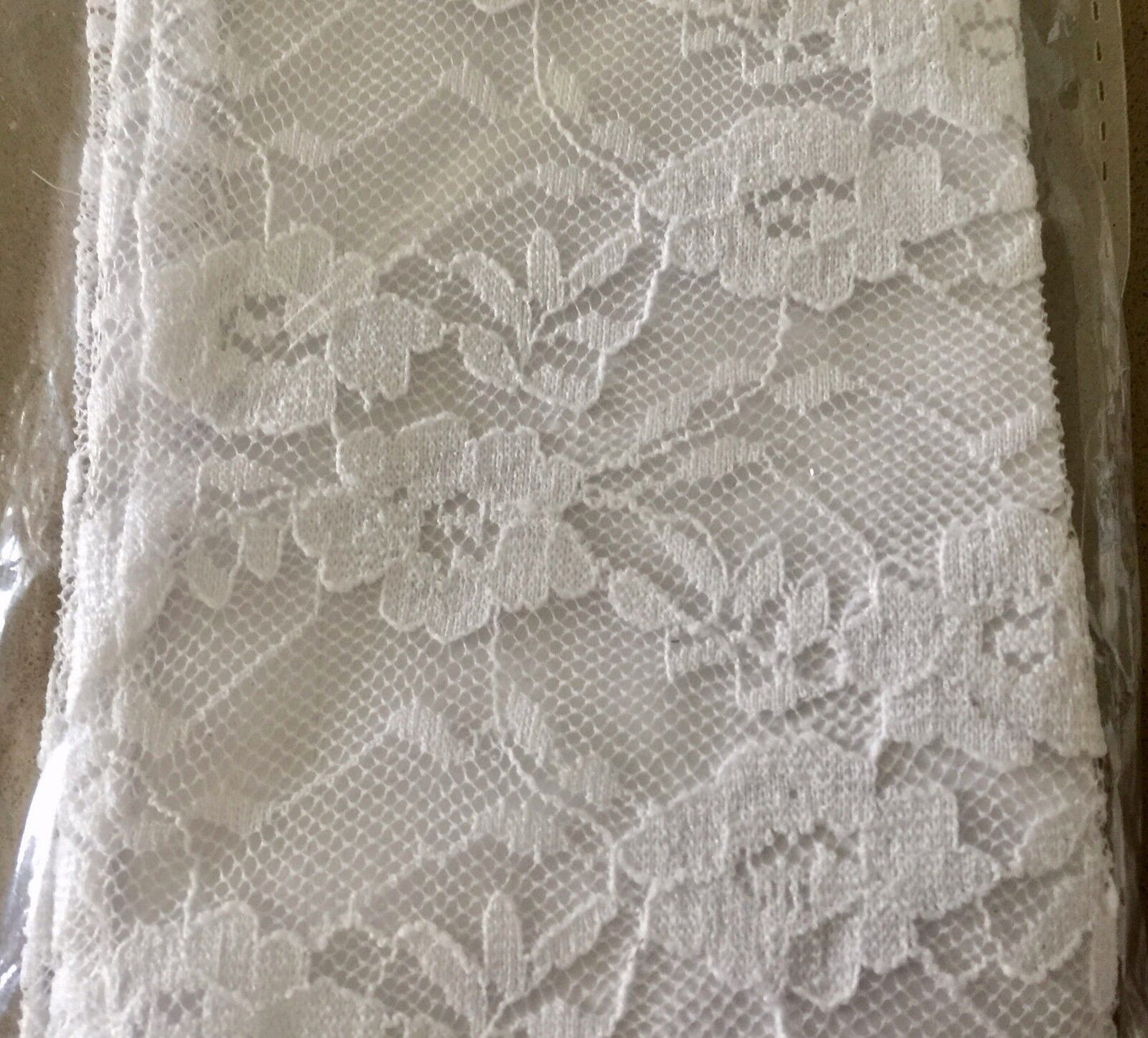 PARTY PLANET Long Gloves White Stretch Lace Costume Formal Flapper Sealed NEW
