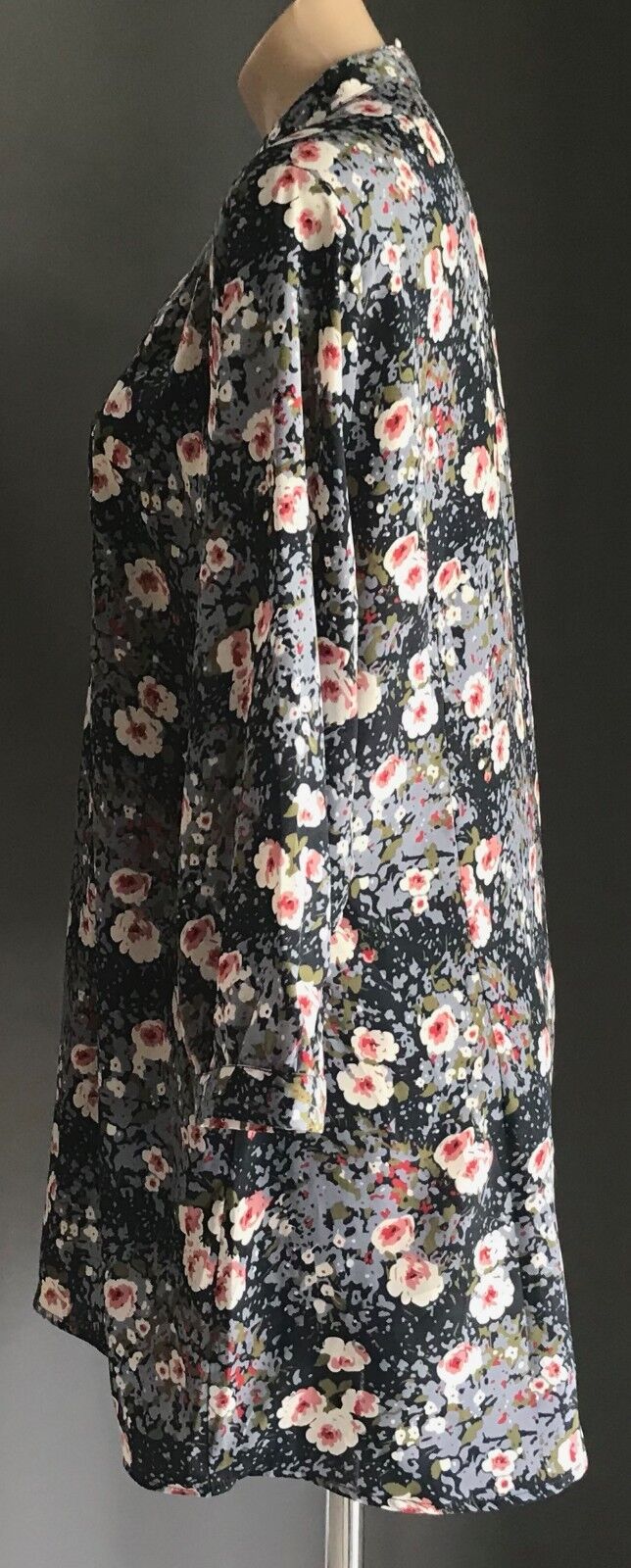 GRACE HILL Smock Top MultiColoured Floral Print 3/4 Sleeve Blouse Plus Size 16