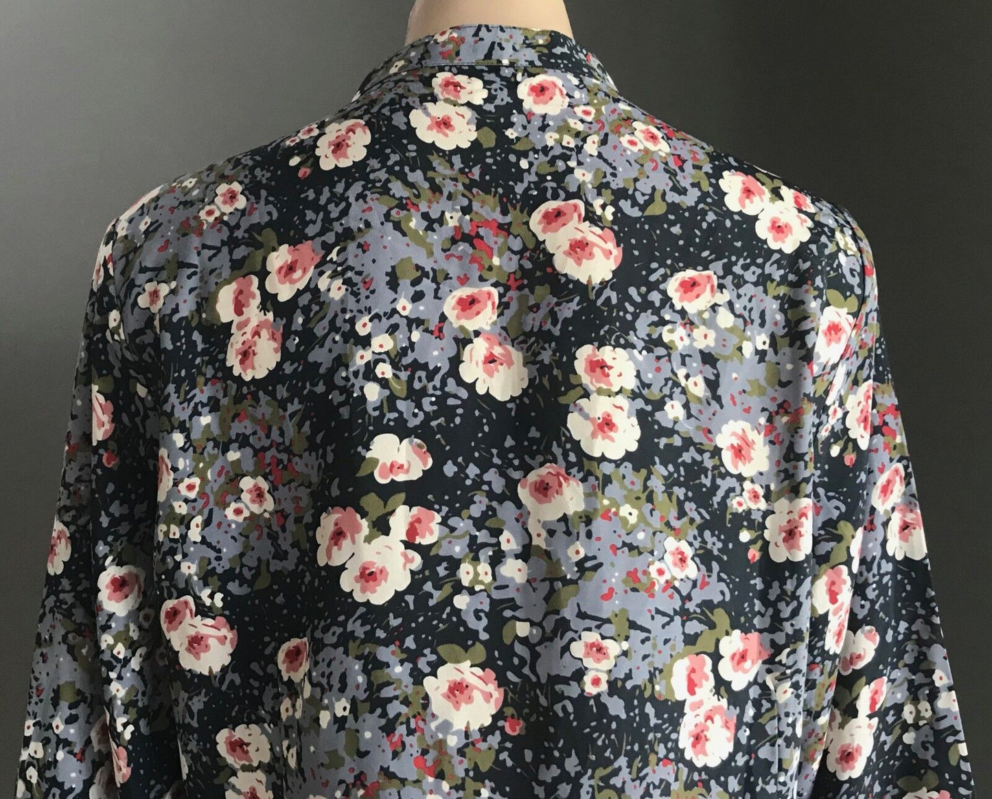 GRACE HILL Smock Top MultiColoured Floral Print 3/4 Sleeve Blouse Plus Size 16