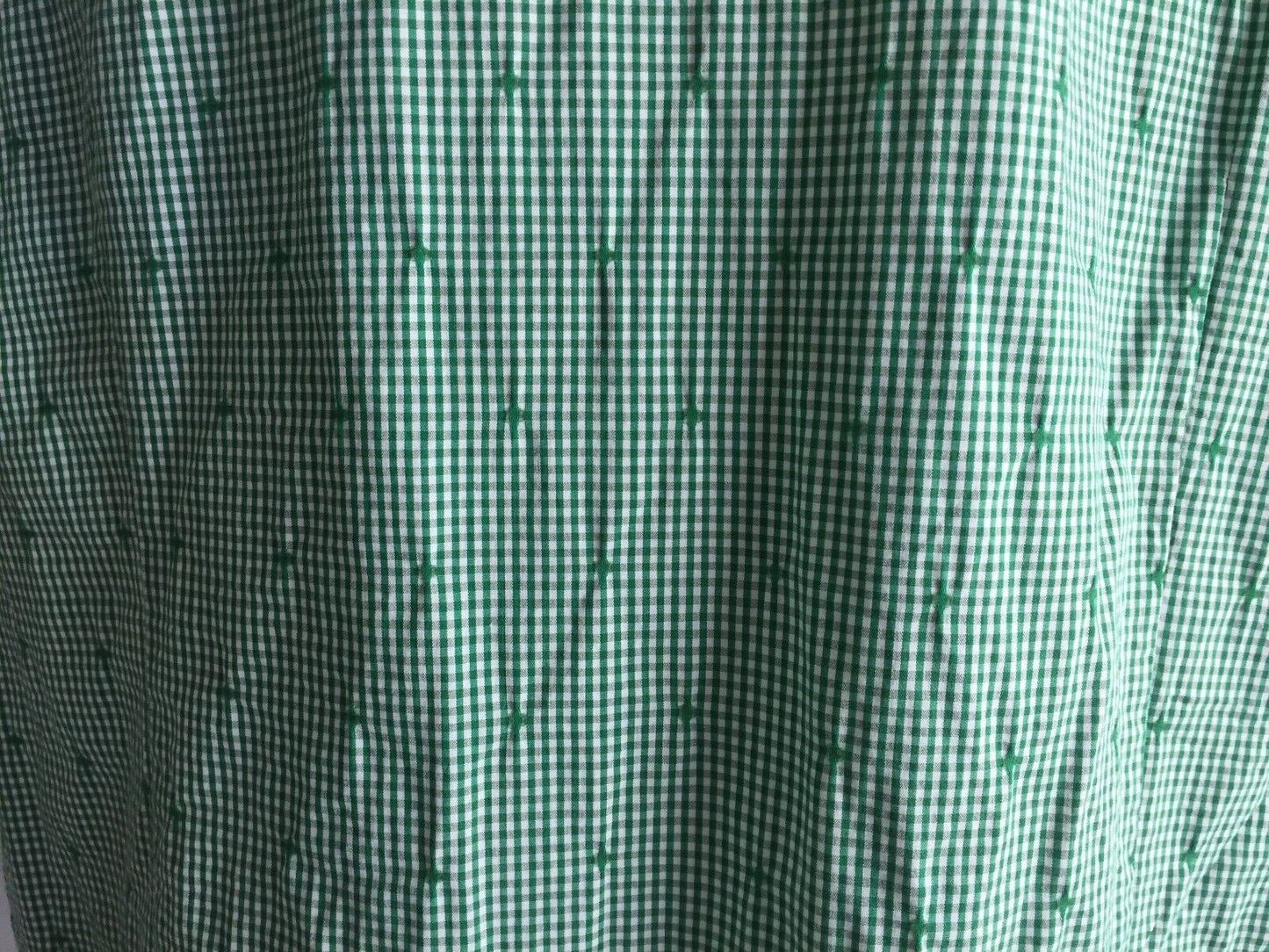 VICTORIA HILL Shirt Top Green White Gingham Sleeveless Frill Blouse Size 16 NEW