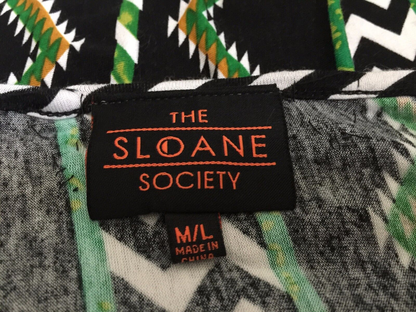 THE SLOANE SOCIETY Soft Jacket Tribal Stretch Long Sleeve Kimono Top Free Size