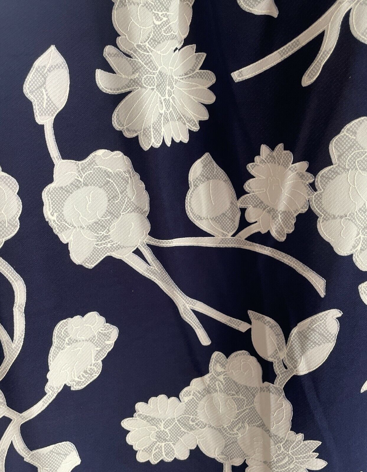 SUITE BOUTIQUE Top Navy & White Floral Print Sleeveless Size 16  *Day 2 Night