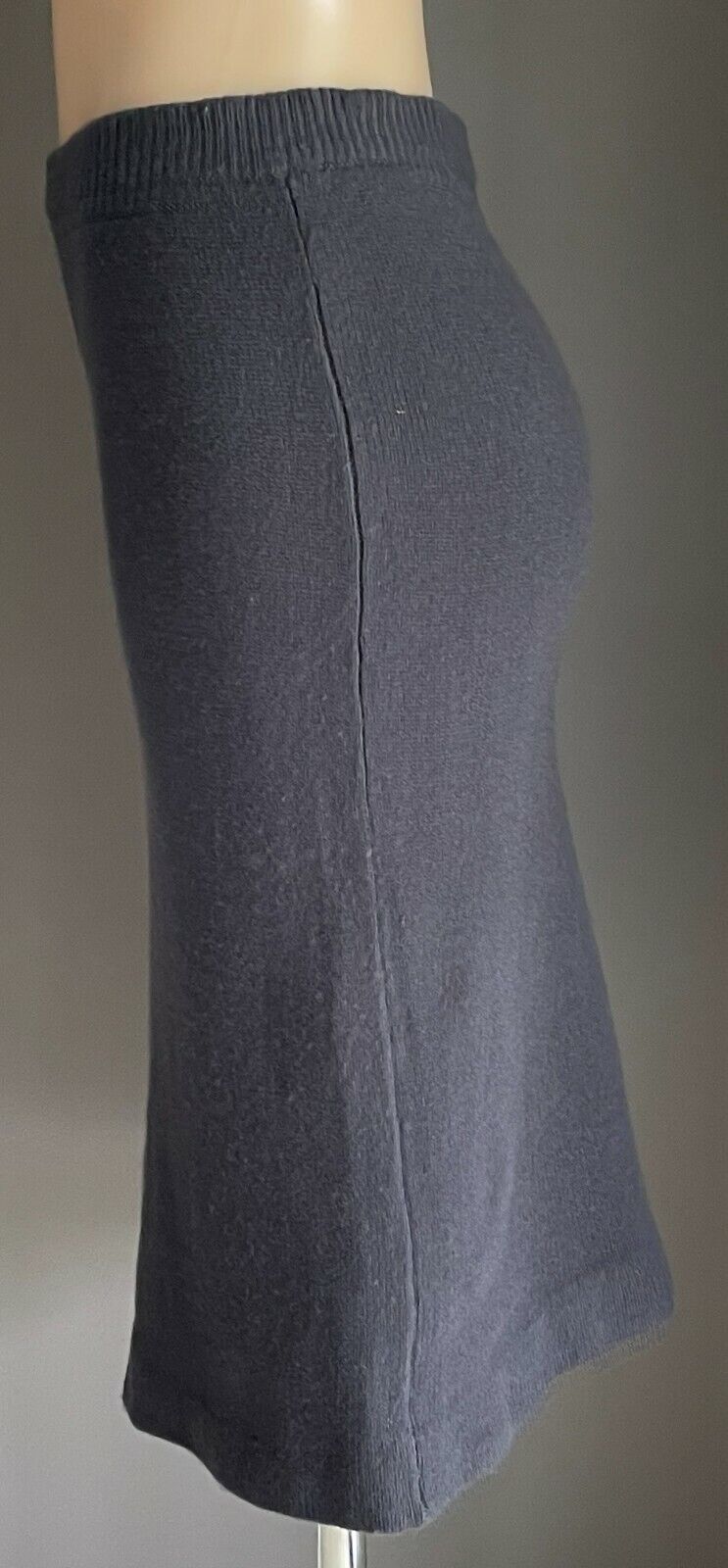 ROB PAYNTER Charcoal Grey Straight Wool Skirt Size S 10 Vintage