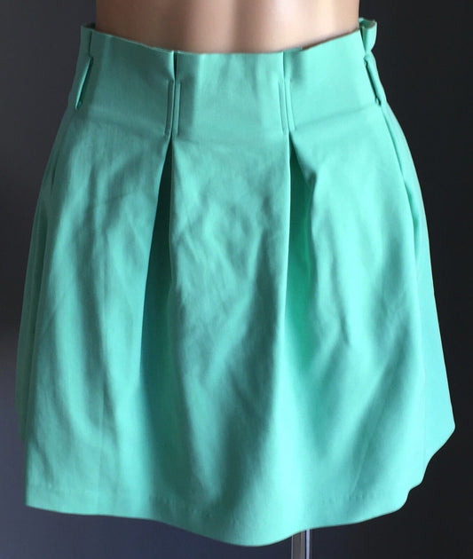 MINTY MEETS MUNT "Pouf" Pleated Skirt Sherbet Green Ladies Size M 10 NEW