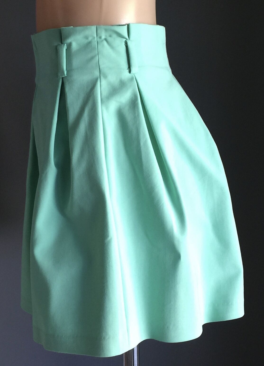 MINTY MEETS MUNT "Pouf" Pleated Skirt Sherbet Green Ladies Size M 10 NEW