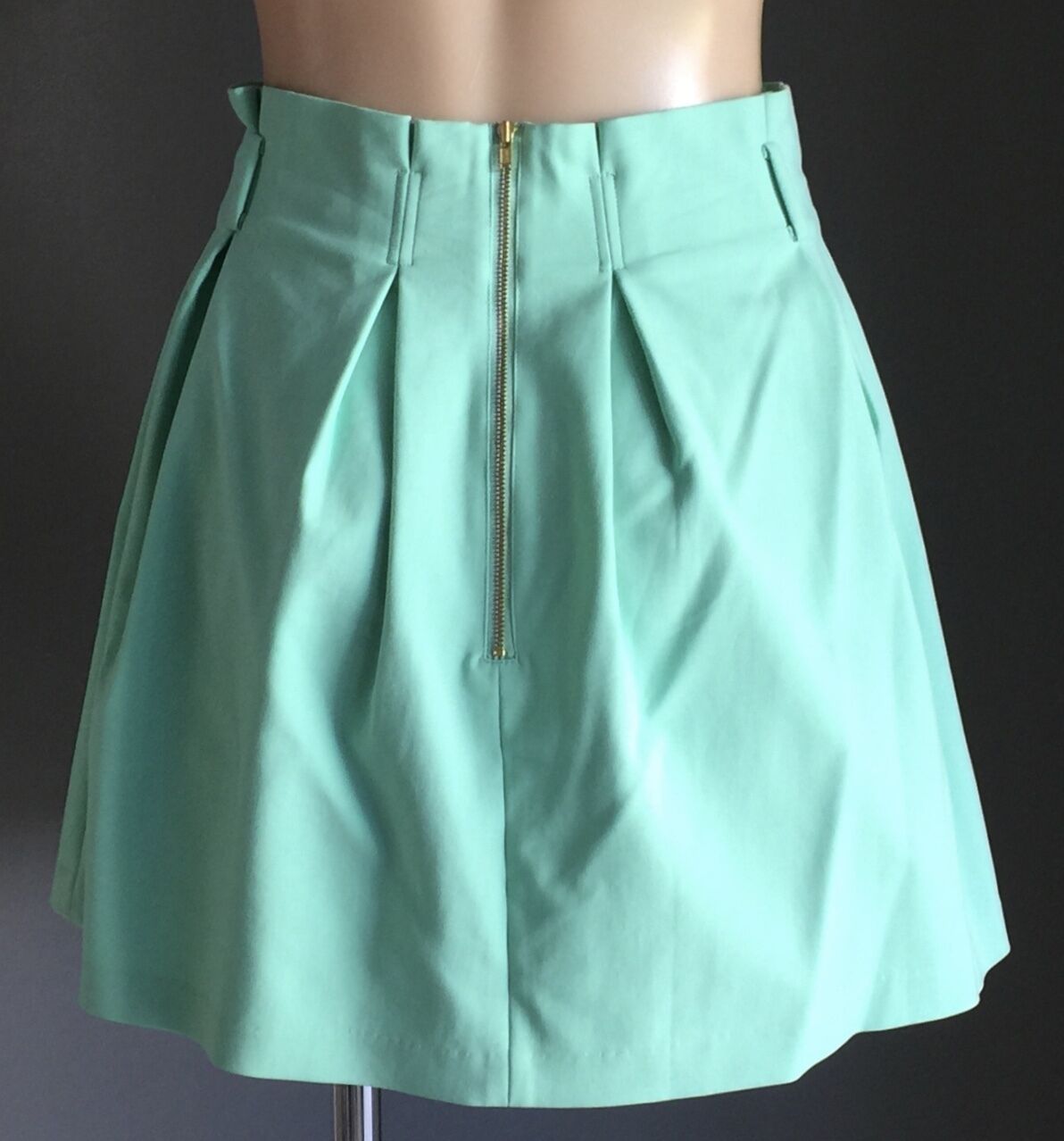 MINTY MEETS MUNT "Pouf" Pleated Skirt Sherbet Green Ladies Size M 10 NEW