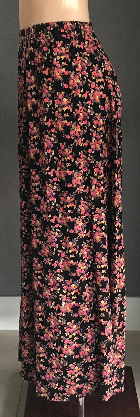 DON"T ASK AMANDA Maxi Skirt Multi Colour Floral Peasant Boho Summer Size S  10