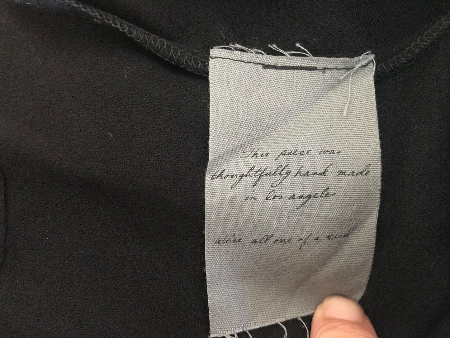 RAQUEL ALLEGRA Skirt Black Silk Overlay Elastic Waist Size EU 2 AU 10