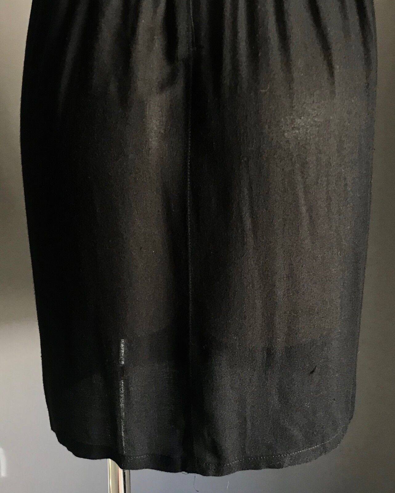 RAQUEL ALLEGRA Skirt Black Silk Overlay Elastic Waist Size EU 2 AU 10