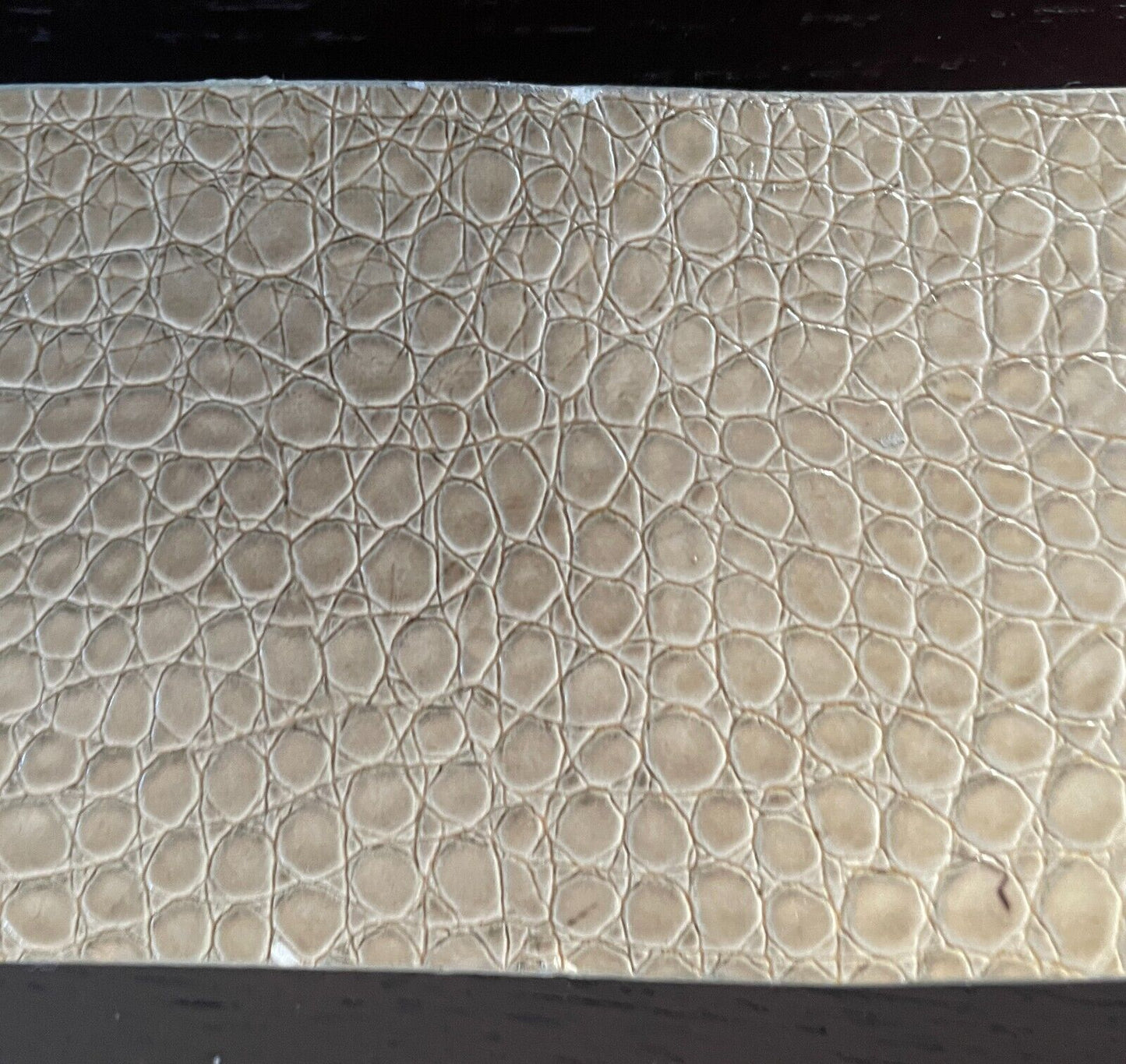 WHITE HOUSE BLACK MARKET Beige Snake Print PU/Pleather Belt Size L 6.5cm Wide