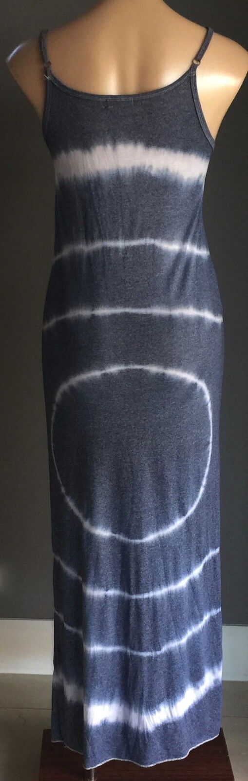 Maxi Dress STELLINO Tie DyeMuted Blue & White Cotton Sleeveless Size 8 10