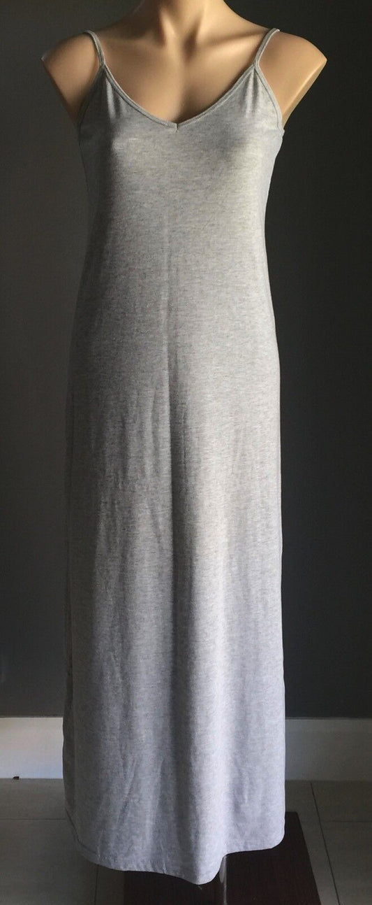 COCOLATTE Maxi Dress  Marle Grey Ladies Size 12 Tee Shirt Fabric Cotton Jersey