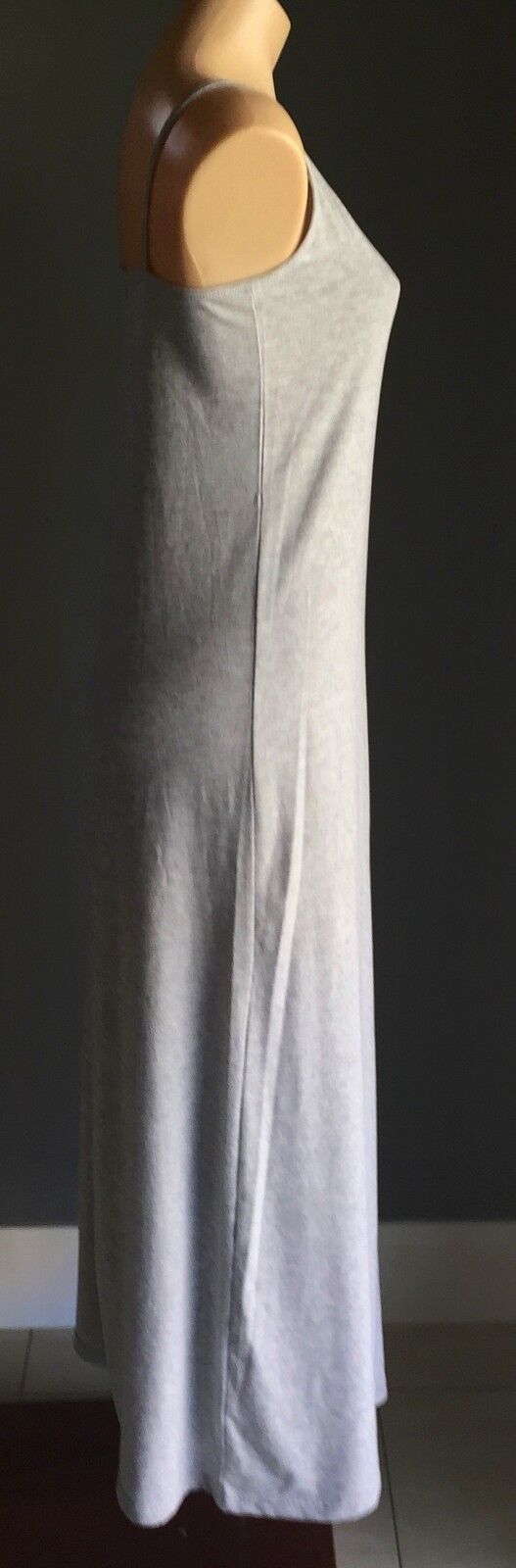 COCOLATTE Maxi Dress  Marle Grey Ladies Size 12 Tee Shirt Fabric Cotton Jersey
