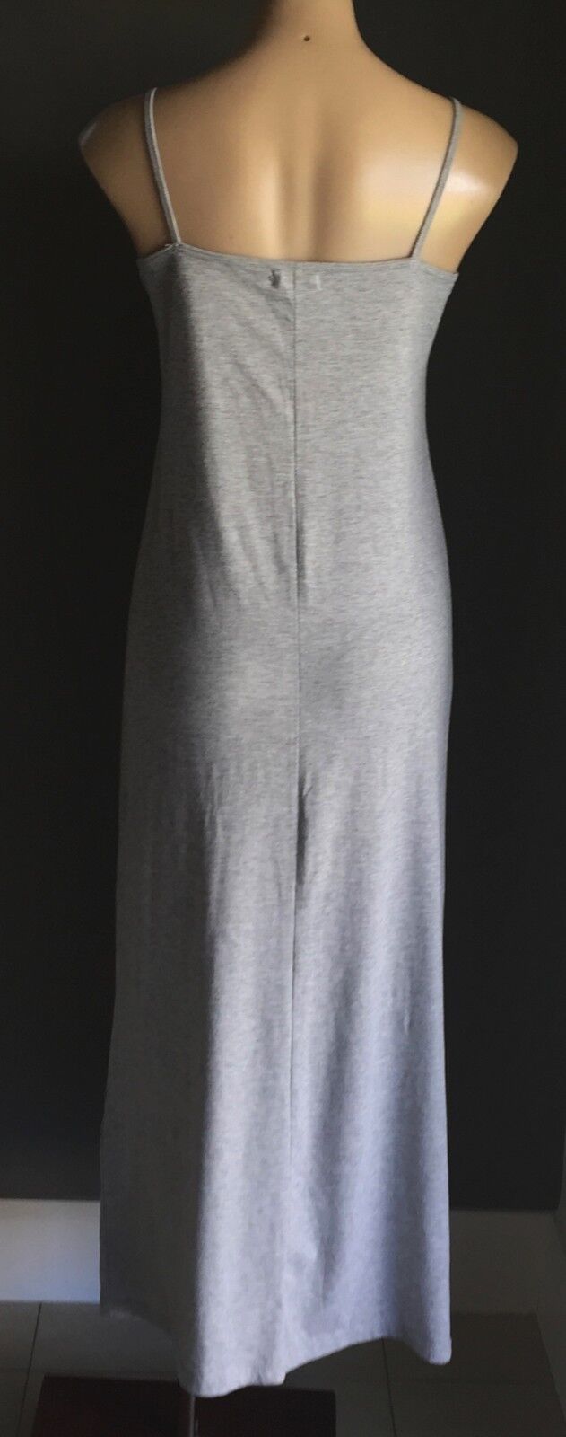 COCOLATTE Maxi Dress  Marle Grey Ladies Size 12 Tee Shirt Fabric Cotton Jersey