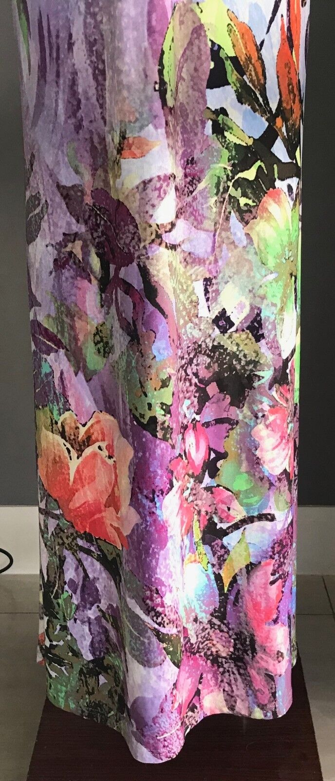 BLOCKOUT "Digital Magic" Strapless Maxi Dress Stretch ColourfuL Size S 10 NEW