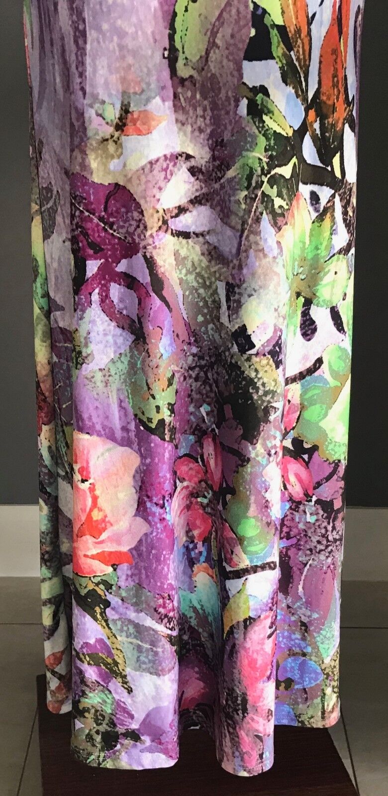 BLOCKOUT "Digital Magic" Strapless Maxi Dress Stretch ColourfuL Size S 10 NEW