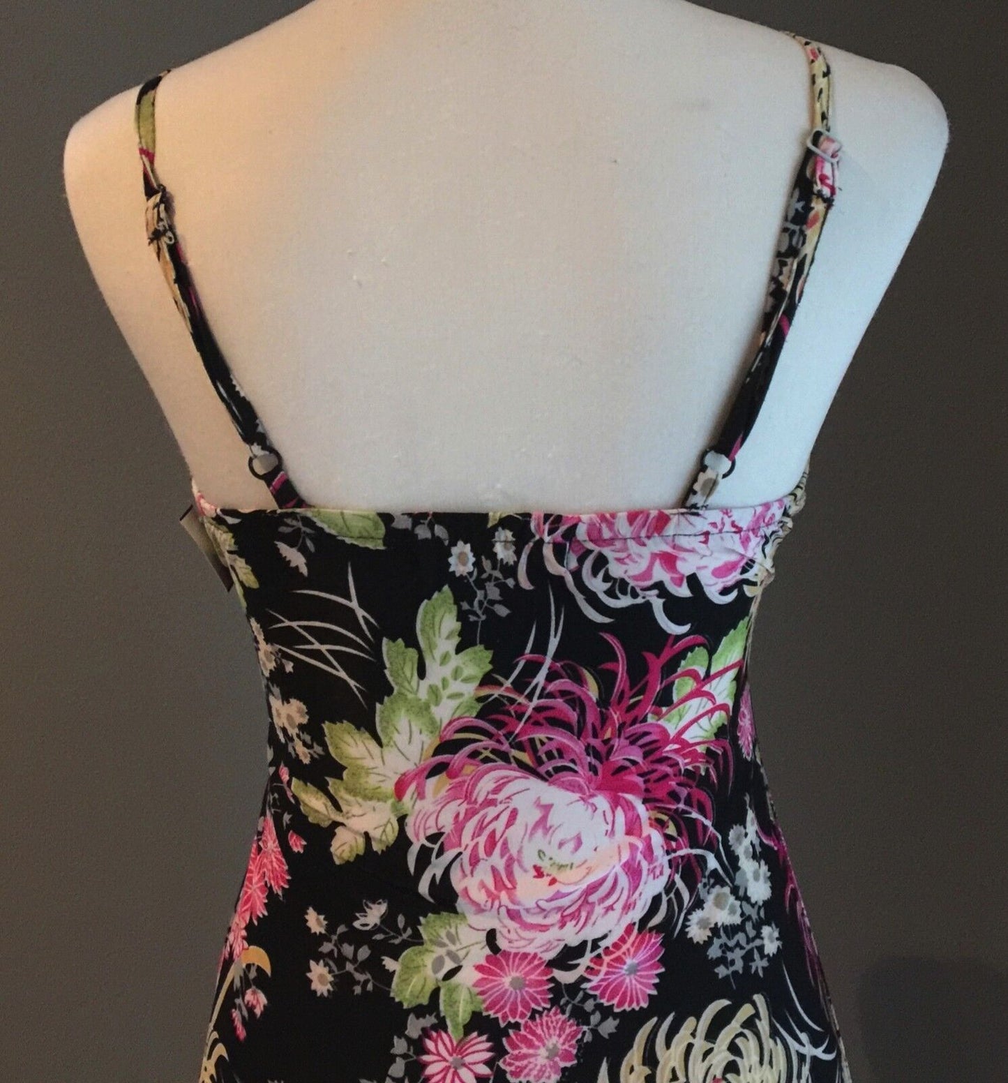 Maxi Dress MultiColoured Floral Print Feminine Long Size M 10 Great Condition