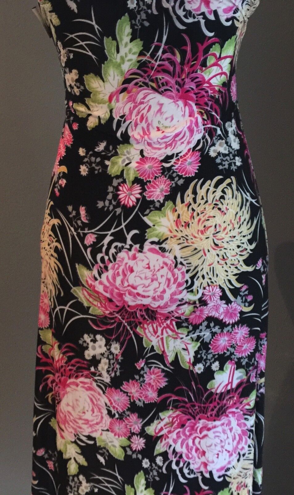 Maxi Dress MultiColoured Floral Print Feminine Long Size M 10 Great Condition