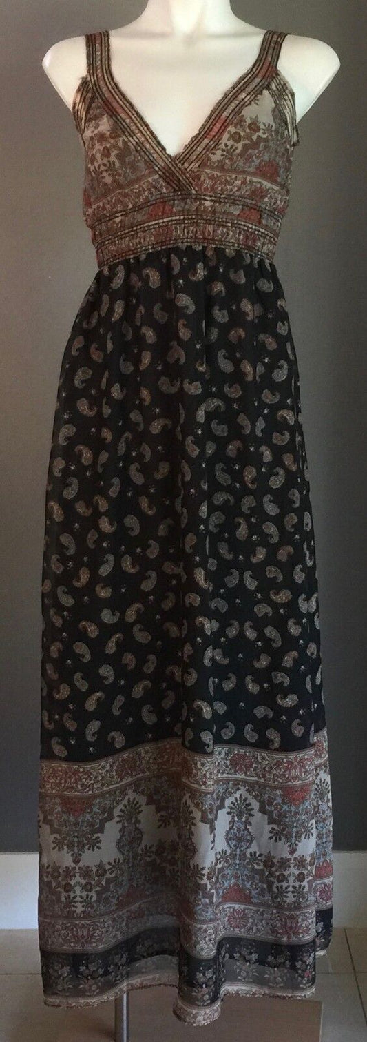 Maxi Dress DON'T ASK AMANDA MultiColoured & Print Ladies Size S 8 Gorgeous