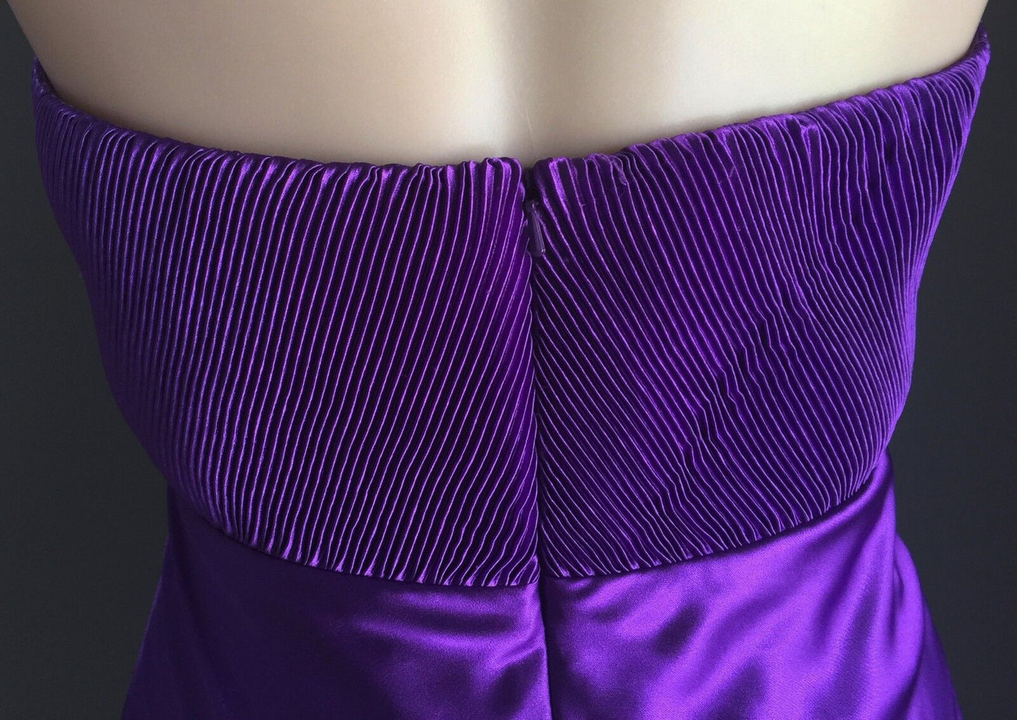 ANGELINE Maxi Dress Gown Purple Halter Neck Evening Long Size 8 10 Beautiful NEW