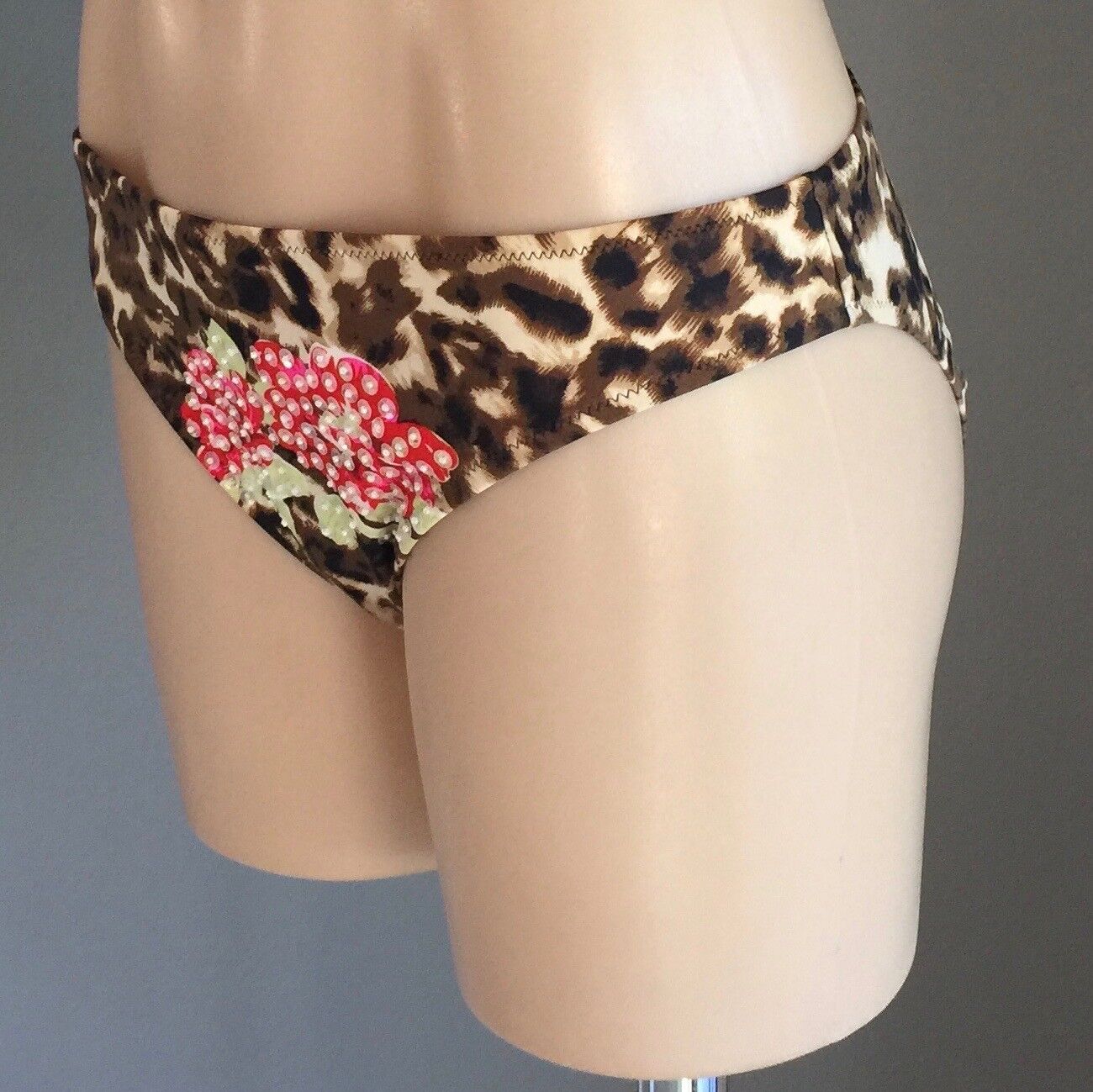 APART Bikini Sequin & Bead Embellished Animal & Floral Print Size 12C 12 NEW