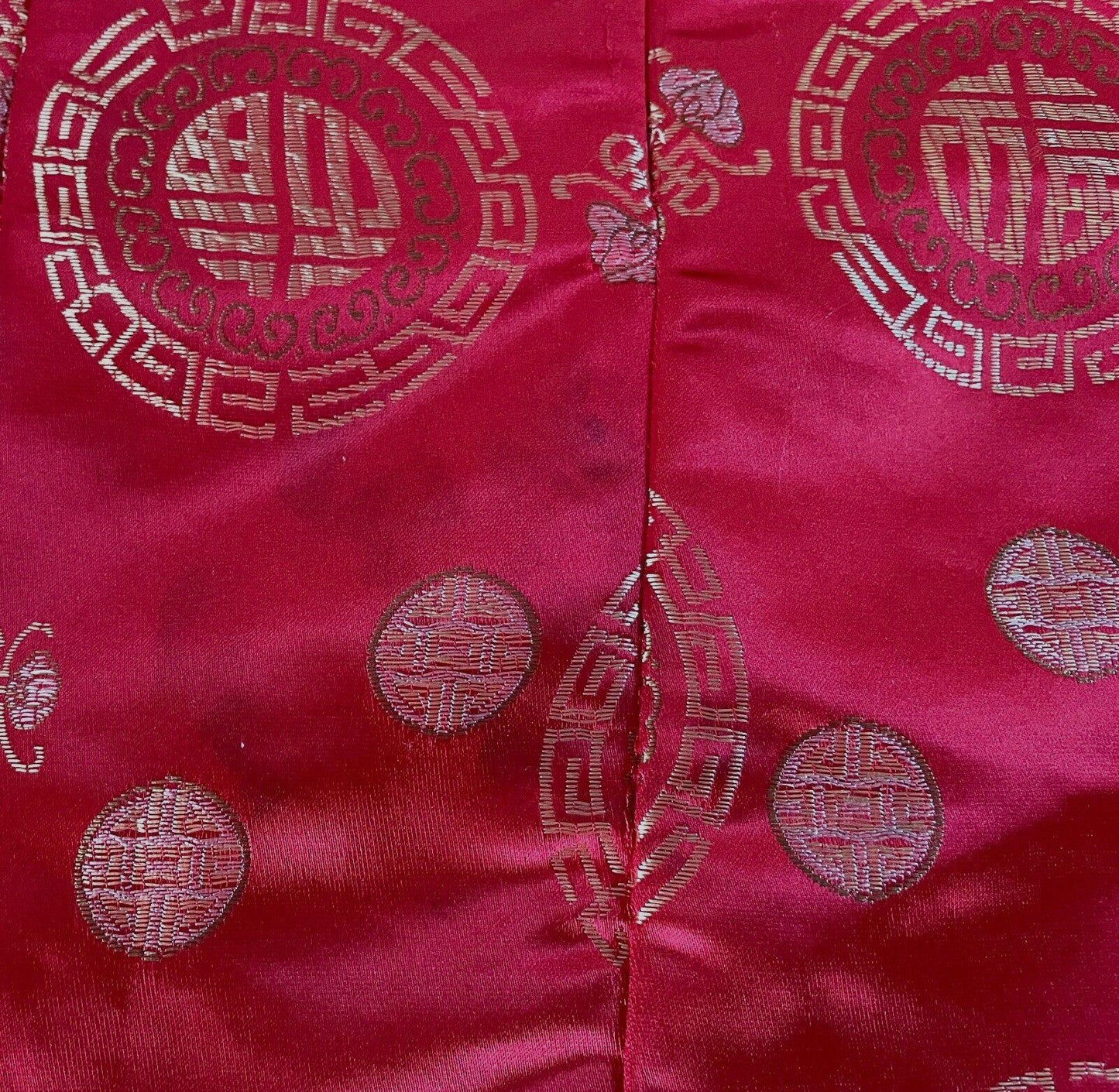 CHEONGSAM Traditional Chinese Style Dress Qipao Red Gold Pink Size S 8 10