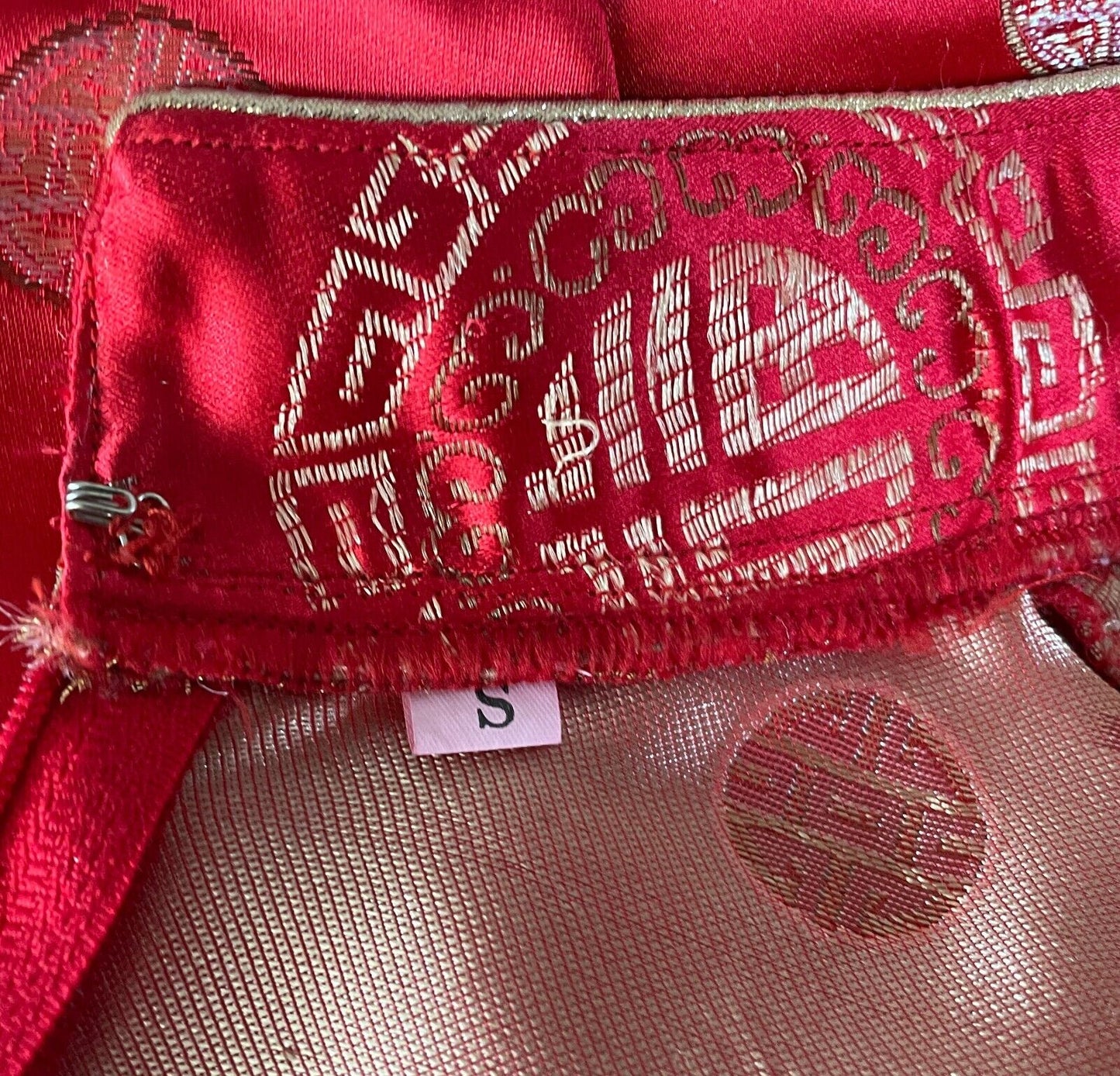 CHEONGSAM Traditional Chinese Style Dress Qipao Red Gold Pink Size S 8 10