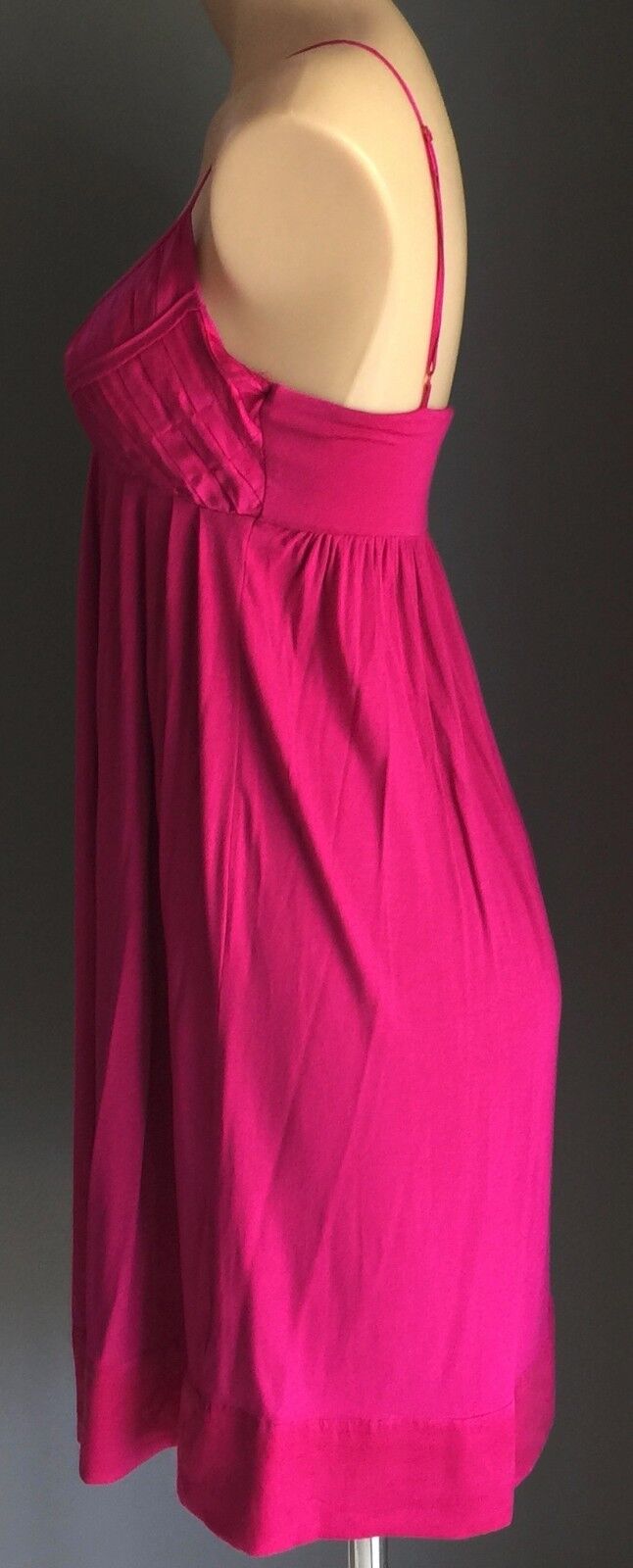SPORTSGIRL Dress Hot Pink Empire Waist Baby Doll Style Frock Ladies Size XS 10