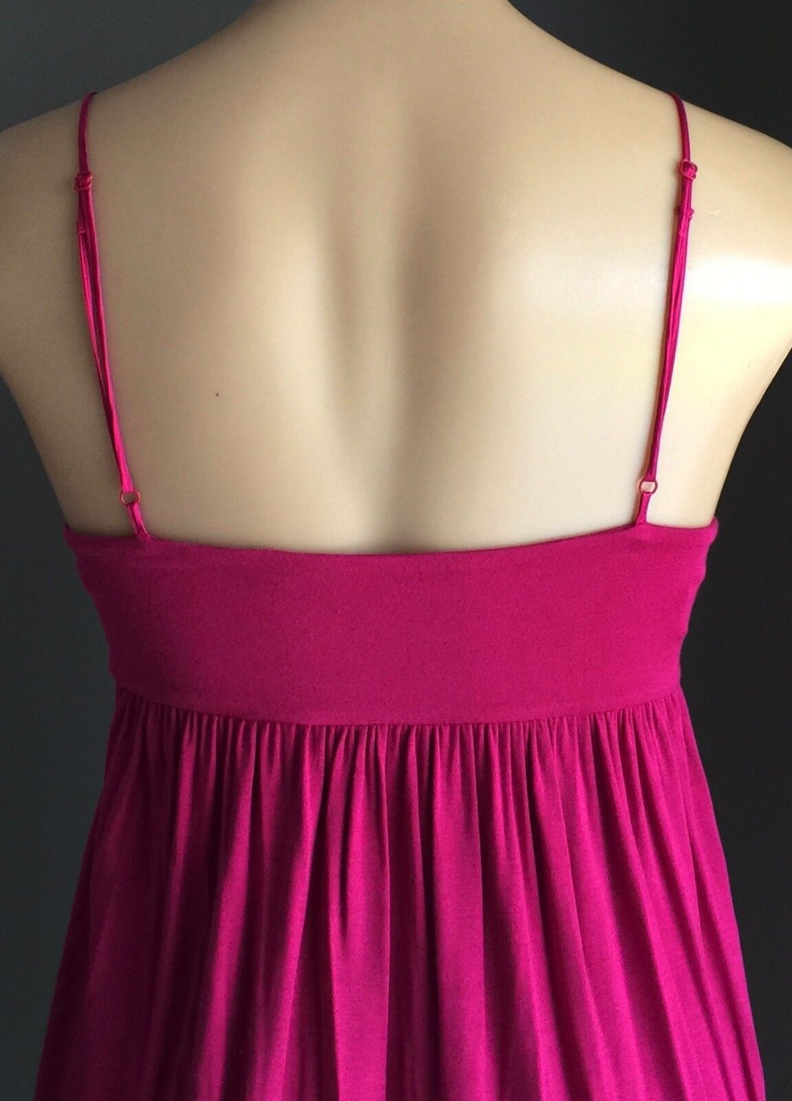 SPORTSGIRL Dress Hot Pink Empire Waist Baby Doll Style Frock Ladies Size XS 10