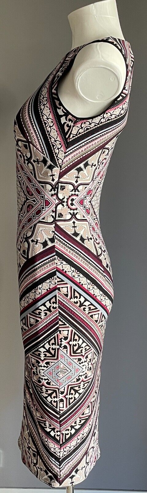 WHITE HOUSE BLACK MARKET Stretch Bodycon Dress Multicolour Mandala Size XXS 8