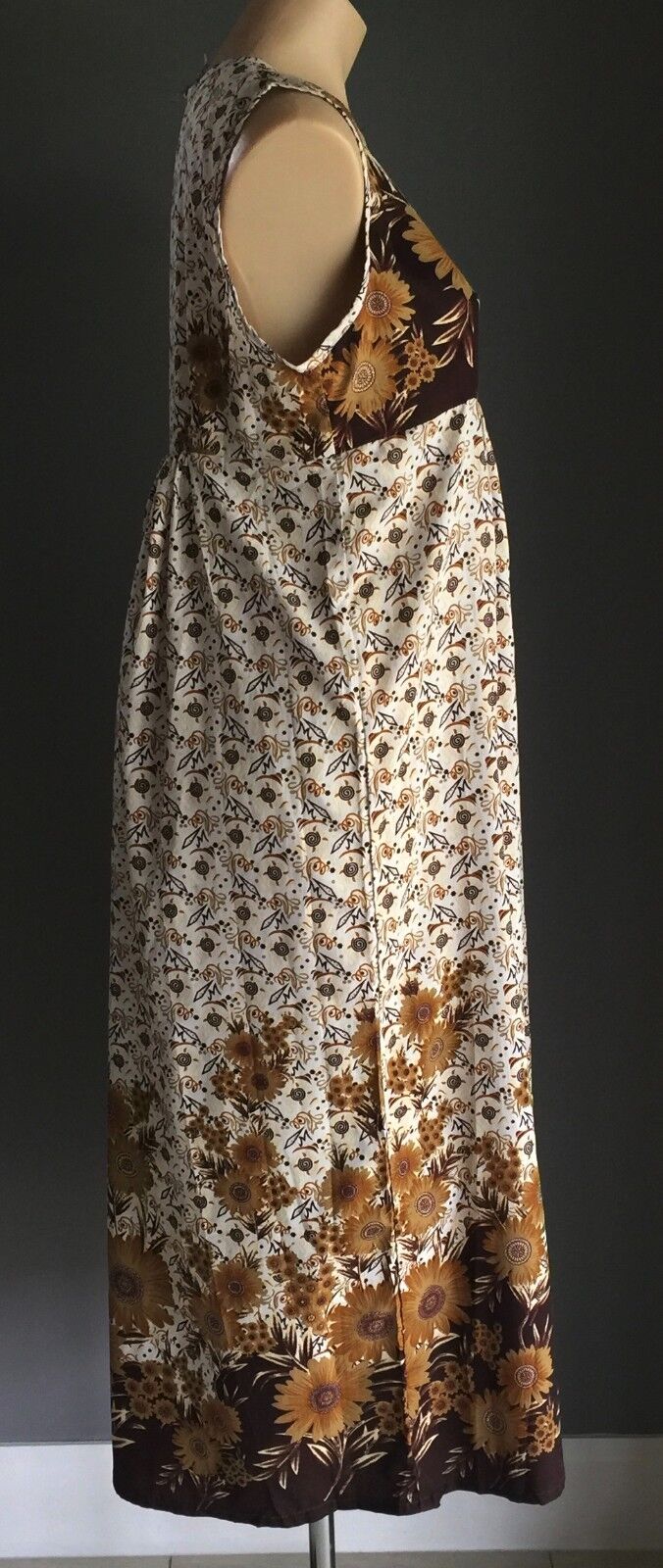 ORIENTAL GARMENT HOUSE Dress Maxi Smock MultiColoured Ladies Size M 8 10