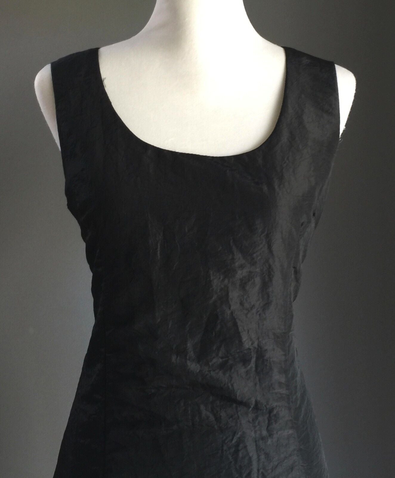 VICKY VALE Black Dress LBD Sleeveless Knee Length Ladies Size 8 NEW
