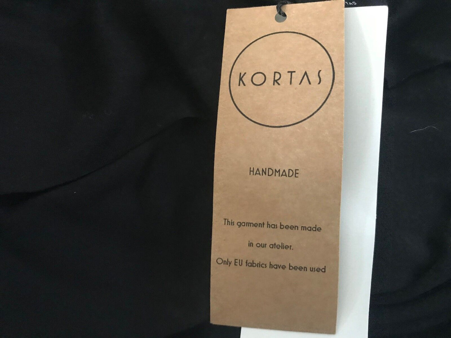 KORTAS by AGA KORTAS Maxi Dress Black Cowl Neck & Back Short Sleeve 36 / 10 NEW