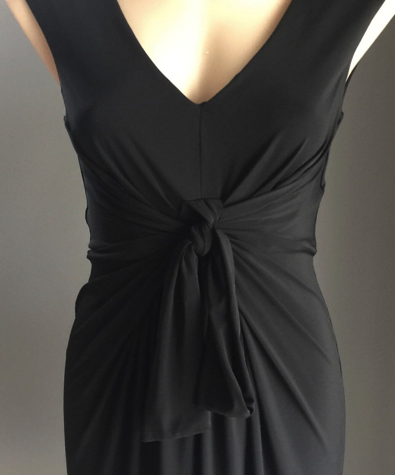 ME TOO Dress Black Stretchy Cinched Waist Frock Ladies Size 8 10 Stunning LBD!=