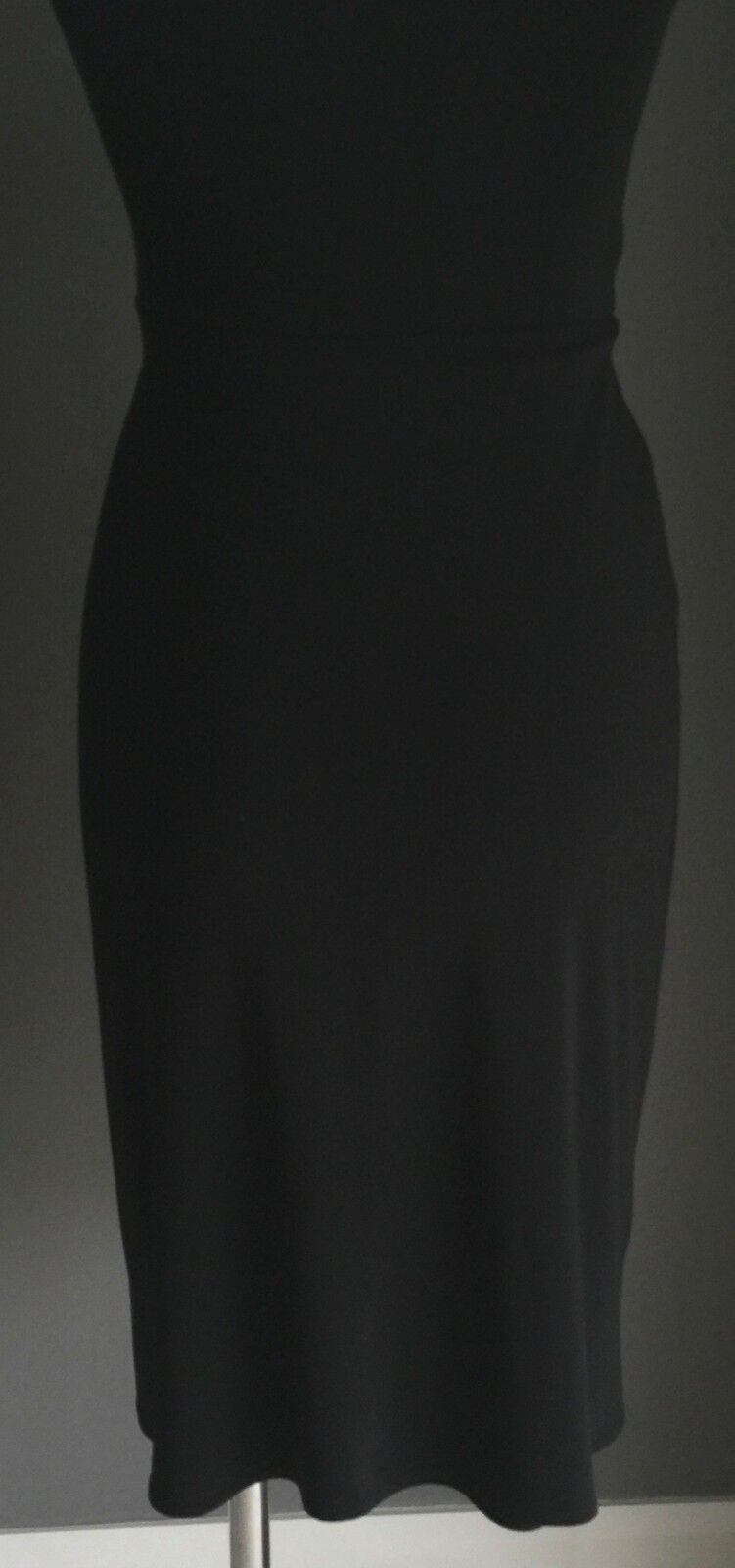 ME TOO Dress Black Stretchy Cinched Waist Frock Ladies Size 8 10 Stunning LBD!=