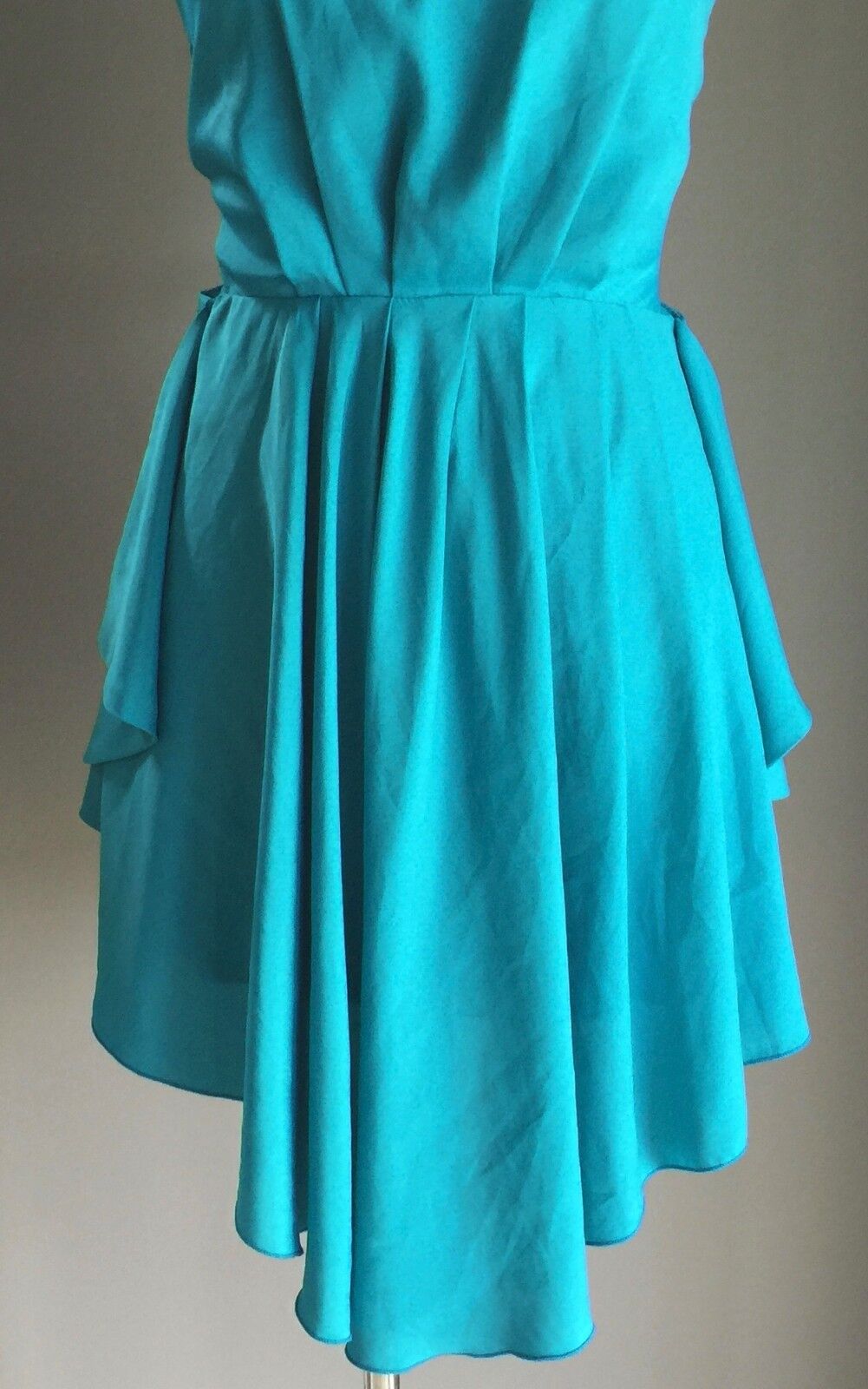 LIONESS Mini Dress Dip Hem Blue Ladies Size 8 Great Condition Lovely Style