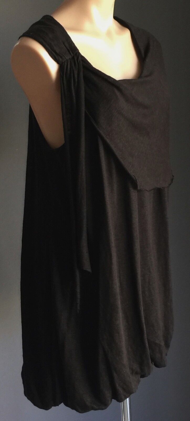 SEED FEMME Dress Top Black Bubble Hem Dress Tunic Top Ladies Size M 12