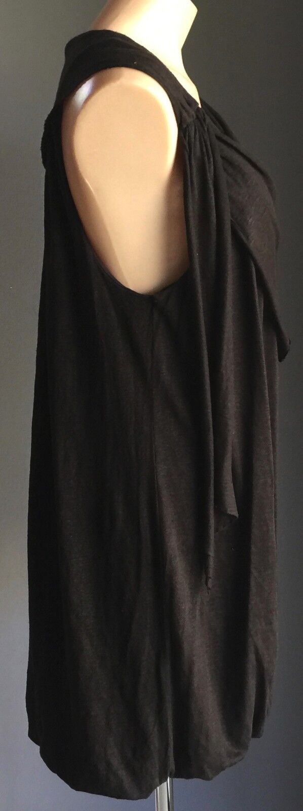 SEED FEMME Dress Top Black Bubble Hem Dress Tunic Top Ladies Size M 12