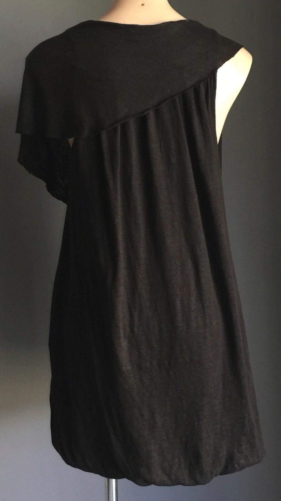 SEED FEMME Dress Top Black Bubble Hem Dress Tunic Top Ladies Size M 12