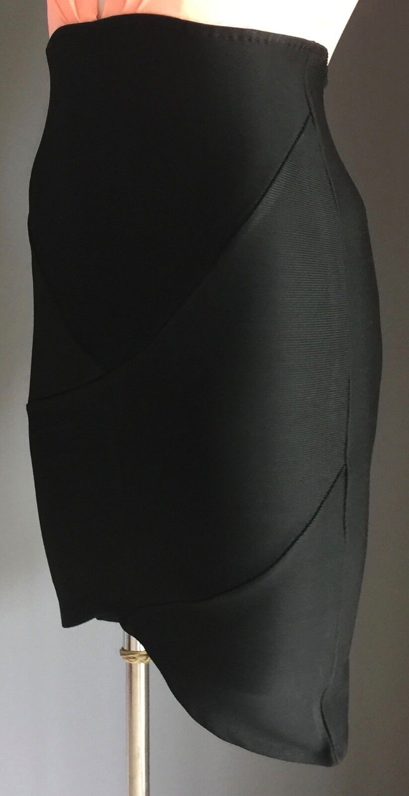 VENUS Bodycon Mini Dress Coral & Black Stretch Ladies Size 6 8 NEW Stunning