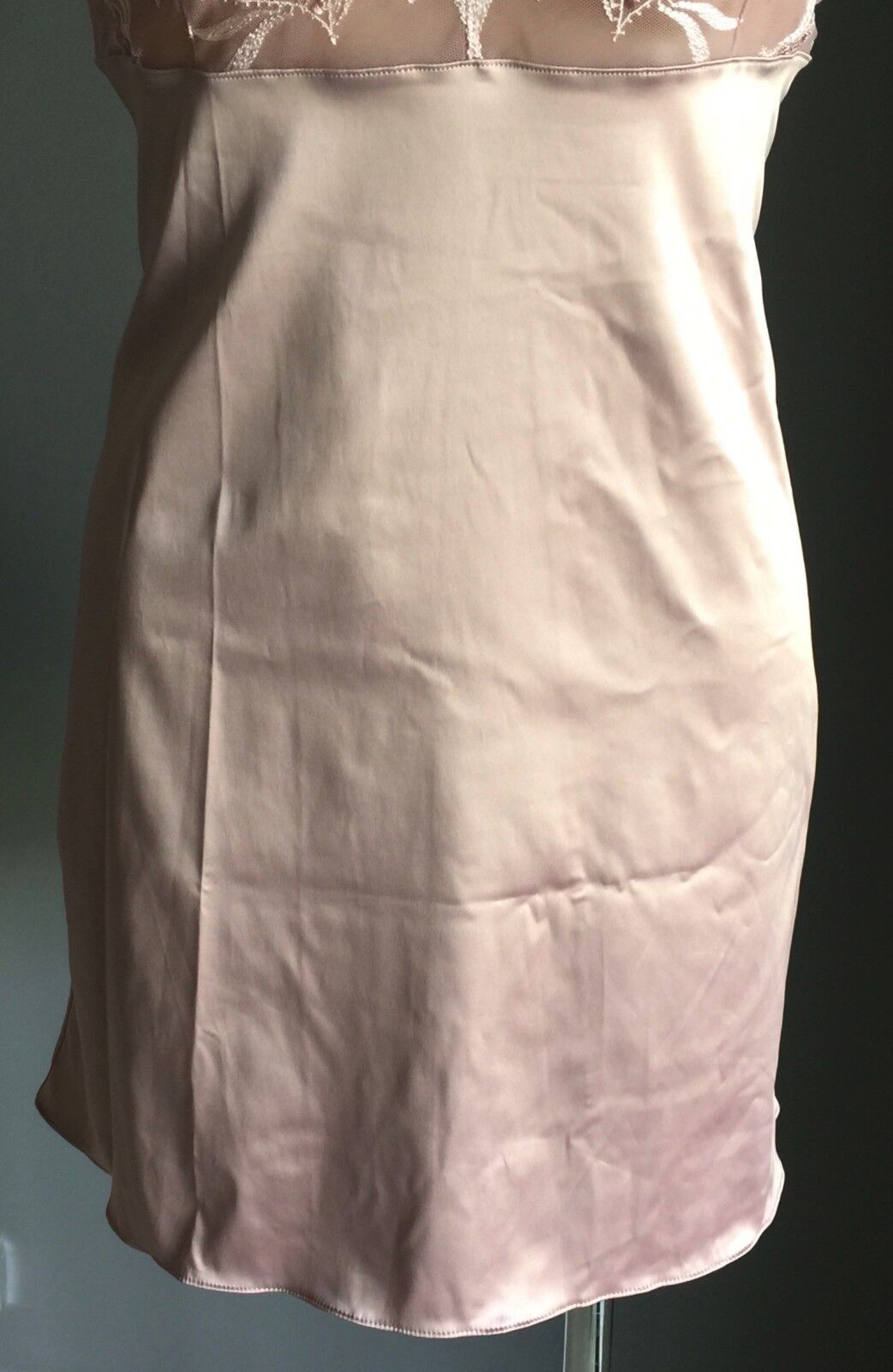 LOUISA BRACQ Paris "Astree Bois De Rose" Chemise Nightie Size 10 Lingerie NEW